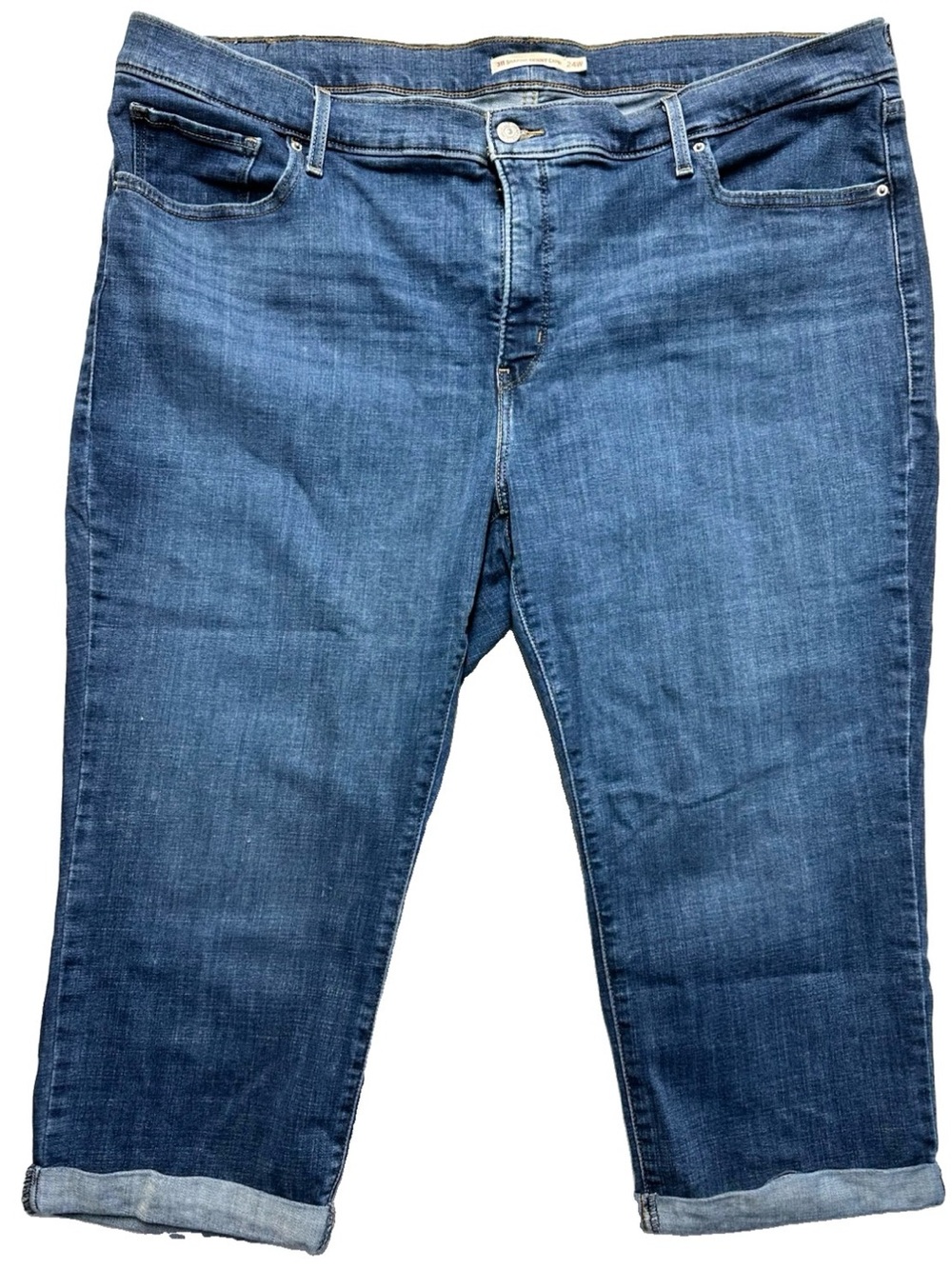 Levi’s 311 Shaping Skinny Capri Jeans Women’s 24W Plus Size Stretch Denim